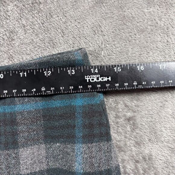 Uniqlo Wool Blend Mini Skirt Preppy Schoolgirl Grunge Goth Grey Plaid Sz 2 G351 - Picture 5 of 9